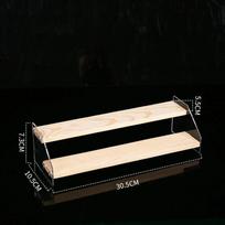 Acrylic Ladder Display Storage Shelf 2-5 Layers Wooden Organizer for Desktop & Showcase Figure Display A7 white