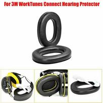 For 3M WorkTunes Connect Hearing Protector Earmuffs Earpad Earphone Leather Soft Sponge Cushion Replacement Headphones Accessory United States black