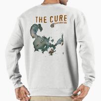 Unisex Cotton Sweater Pullover Hoodie Printed Sweater Disintegration The Cure Band Pullover Sweatshirt Casual Long Sleeve Sweatshirt 4XL (90-100kg) white