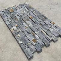 Antikinis mėlynas kvarcito skalūnas išorinės sienos akmuo Blue Quartzite Cement Board
