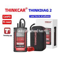 ThinkCar Thinkdiag2 OBD2 skaitytuvas su CAN FD ir 16 atstatymų black