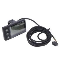 Pw-G51 Elektrinio dviračio LCD ekrano skydelis Greičio matuoklis Valdymo matuoklis Lengvai valdomi mygtukai Elektrinio dviračio atsarginė dalis Priedas one size gray