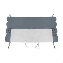 Šakiniu krautuvu stogo markizė su skaidriu PVC stoglangio atspalviu, atsparus vandeniui stogas nuo sniego Dark Blue 105x125cm gray