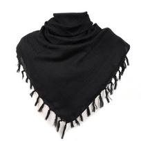 Men Headscarf Turban Muslim Arab Dubai Retro Stripe Patterns Square Scarf juoda