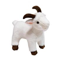Non-Toxic 30/40Cm Stuffed Soft Goat Plush Toy Real Life White & Black Simulation Animal Doll Creative Gift For Friends 30cm gray