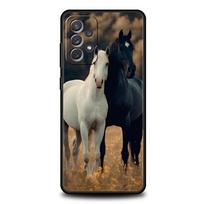 Juodi Baltai Žirgai Bėgantys Telefono Dėklas Samsung A15 A13 A35 A55 A51 A71 A41 A31 A21S A03S A05 A23 A25 A33 A53 A73 5G Dangtelis Samsung A15 beige