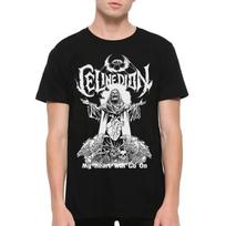 Celine Dion My Heart Will Go On Death Metal Style TShirt Graphic Short Sleeve Shirt AllSeason Mens TShirt Black Cotton Tee S