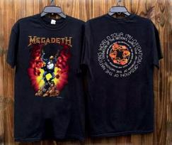 Megadeth Oxidation Of The Nations World Tour 1991 T-Shirt M black