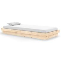 Solid Wood Bed Frame 90x200 cm