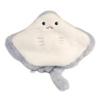 Cute Sea Animal Plush Toys Set - Manta Ray Dolphin Seal Octopus Seahorse Crab Clownfish Stuffed Dolls for Kids Funny Room Decor beige