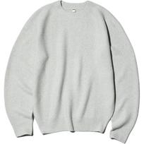 UNIQLO American Vintage Versatile Crew Neck Soft Casual Long Sleeve Knit Sweater Men sweater 490692-02 3XL gray