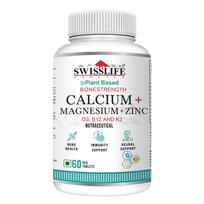 SWISSLIFE FOREVER Calcium Magnesium Zinc with Vitamin D3 | Calcium Supplement For Women and Men | For Bone Health And Joint, Unflavoured (Pack Of