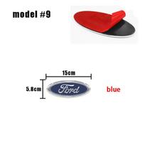 Ford logotipas priekinės grotelės logotipas variklio dangčio emblema Automobilio atsarginės dalys Focus mk2 mk3 Fiesta F150 F250 Ranger Mondeo mk4 blue