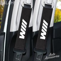 Automobilio galvos atramos pagalvė kaklui Pagalvėlė Sėdynės diržo peties apsauga BMW M E46 E90 E60 F10 F30 E39 E36 E87 G30 E92 Priedo lipdukas white