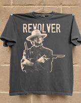 Revolver Movie Shirt, Clint Eastwood Graphic Tee, Vintage Western Movie T-Shirt, Cowboy Outlaw Retro Shirt, Classic Movie Fan Merch T-shirt 140 gray