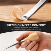 6pcs Precision Ground Edge Wood Carving Chisel Set Wood Carving Hand Tools  For Engraving Cutting 6pcs