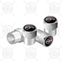 SV SVR Logo Car Tire Valve 4pcs Wheel Tire Valve Stem Dust Cap Cover For Discovery Freelander Land Rover Range Rover Evoque L322