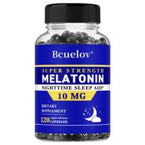 Bcuelov Super stiprumo melatonino papildas 10 mg, greito atpalaidavimo, 120 kapsulių 120 Capsules