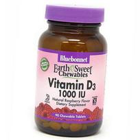 Kramtomas vitaminas D, Vitamin D3 1000 Chew, Bluebonnet Nutrition 90 tabl Avietė (36393007) 90tab Raspberry