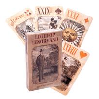 Lothrop Lenormand Oracle kortelių laisvalaikio vakarėlio stalo žaidimas Ateities pranašystės Taro kaladė beige