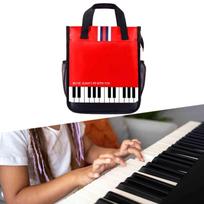 Pečių krepšys, Pianino knygos Oxfordo audinio rankinė moterims, muzikos mokytojams, studentams, red