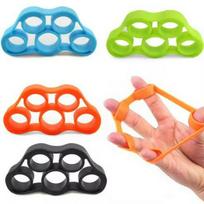 Finger Exercise Silicone Grip Strength Trainer & Separator oranžinė