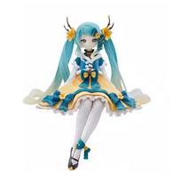 Anime Hatsune Miku Veiksmo figūrėlės Su judančiais sąnariais Yra priedai Darbalaukio dekoracija Kolekcija PVC modelio žaislai Vaikų dovanos blue