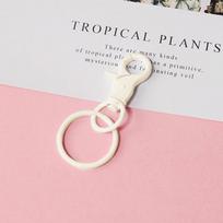 Leather Tulip Flower Shaped Bag Pendant Car Keychain Hand Rope Women Bag Accessories New Elegant Hand Bag Rope Accessories 2025 geltona