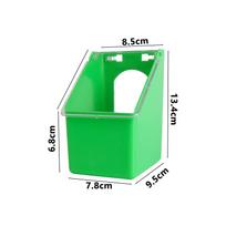 Pigeon 1/2/4Hole Hanging Cage Box Automatic Feeder Large Capacity Food Trough Food Storage Case Birds Supplies Pets Product 1Pc green