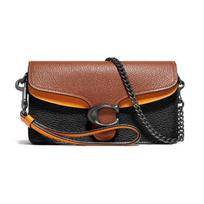 Coach Tabby Mini Woc Leather Crossbody Shoulder Bag Women bags Caramel Black 890-V5BLC Basic Set (Bag+Dust Bag) brown