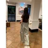 2026 Summer Loose Fit Parachute Overalls: Hong Kong Style Wide-Leg Drawstring Sweatpants Large tamsiai pilka spalva