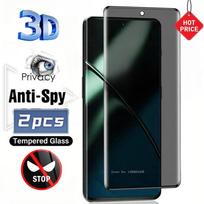 2PCS 3D Curved Edge Privacy Anti Spy Peeping 9H Tempered Glass for Redmi Note 15 13 14 Pro Plus Screen Protector Protective Film Anti Peeping&Redmi Note 13