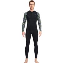 Mens Lightweight Full-Body Wetsuit Snorkeling Surfing Diving UV Protection Quick-Dry Lycra Neoprene Alternative Summer Spring XXXL juoda