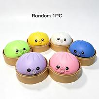 Bubble Spitting Bun Squishy Fidget Toy Stress Relief Squeeze Dumpling Toy Kawaii Decompression Sensory Toy Holiday Birthday Gift multi