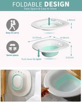 LOEXCARE Sitz Bath Tub with Air Pump for Women & Men, Large Capacity Portable Perineal Soaking Basin, Suitable for Postpartum Care, Hemorrhoids R white