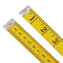 Soft 3m 300cm Sewing Tailor's Tape Body Measuring Ruler Tailor's Soft Tape Measuring Tape 0.9M yellow