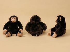 Kaip tikras zoologijos sodo gyvūnas Beždžionės pliušinis žaislas Kimštas orangutangas Šimpanzė Ilgo plauko Pūkuotas pliušinis draugas Vyro dovana 40cm