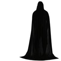 Juodi Helloween apsiaustai Audinys Cosplay kostiumai Naujas chalatas Helloween vakarėlis 170cm juoda