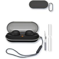 Case for Sony WF-C500 Truly Wireless Noise Canceling Earbud Headphones,Soft Protective,BOVUGAC High Transparency Soft TPU Shockproof Cover with gray