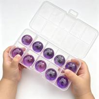 22 mm didelė spalvinga karoliukų laikymo dėžutė: Stikliniai rutuliukai, Žaidimo rekvizitai, Kraštovaizdžio dekoras, Vaikų žaislas 22mm Colored Round Ball black