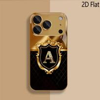 Badge A Patterned tempered glass design for iPhone16 17 ProMax 1514 1312 11ProMax Phone Case Camera Cover Shockproof Hard Back iPhone 6 brown
