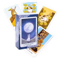 Pramogų vakarėlis Taro stalo žaidimas Taro kortų žaidimas Taro Lunalapin Rabbit Tarot blue