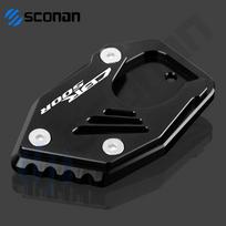 For HONDA CBR500R CBR 500R CBR500 R Motorcycle Kickstand Foot Side Stand Extension Pad Support Plate Enlarge Stand 2013 NO LOGO Titanium