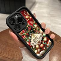 Sky Eye Ladder Soft Case for Samsung A06 A15 A25 A35 A55 A14 S23 S24 FE All Samsung models Phone Cases Cover NY46 Christmas Santa Claus Christmas tree OPPO A38 4G(A18) brown