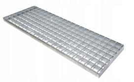 Laiptų pakopos iš virintos grotelės Wema 800x250 mm, juosta 30x2 mm, cinkuota