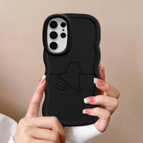 Soft Phone Cover Case for Samsung Galaxy S23 Plus S21 S22 Ultra A25 A26 S20 FE S24 S25 A54 A55 A35 A34 A24 A36 Cute Line Cat Galaxy S23 Ultra white