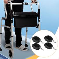 4Pcs Wheelchairs Tire Protector, Protector Cover, Reusable Rollator Glider Accessories gray
