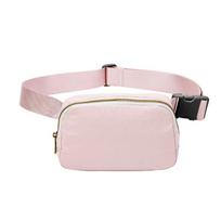 Women Waist Bag Zipper Fanny Pack Chest Bag Outdoor Sports Crossbody Shoulder Bag Casual Travel Female Belt Bag Money Pouch white