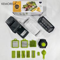 14/16 in 1 Vegetable Multifunctional Chopper Onion Potato Chopper Food Grate Food Grade Grater Kitchen Vegetable Slicer Dicer black