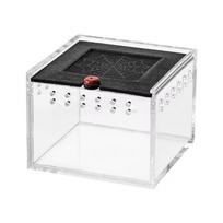 Lightweight Reptile Keeping Box Black Terrarium Cage Insect Pet House  Feeding Lizard Silkworm Baby juoda